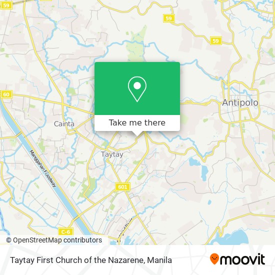Taytay First Church of the Nazarene map
