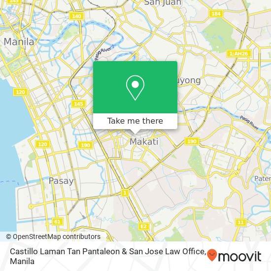 Castillo Laman Tan Pantaleon & San Jose Law Office map