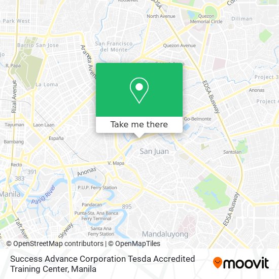 Success Advance Corporation Tesda Accredited Training Center map