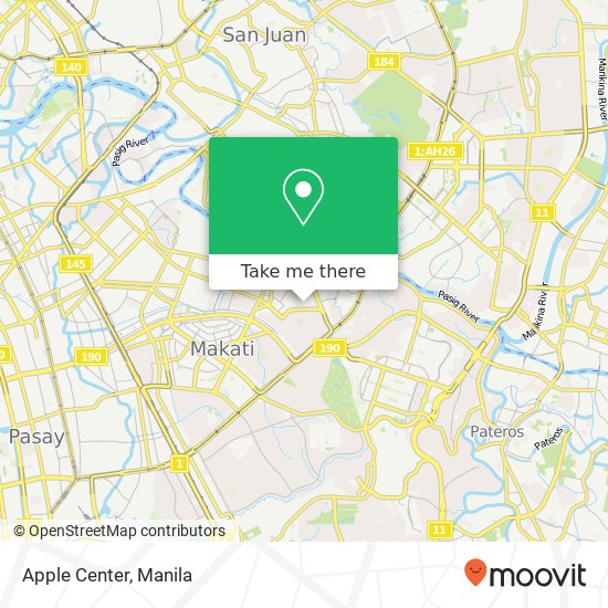 Apple Center map