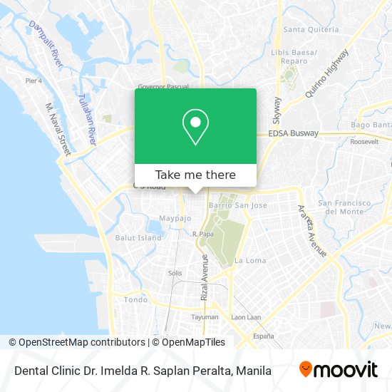 Dental Clinic Dr. Imelda R. Saplan Peralta map