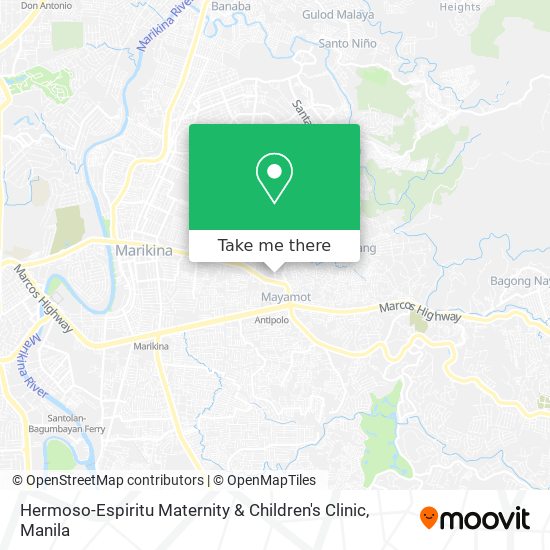 Hermoso-Espiritu Maternity & Children's Clinic map