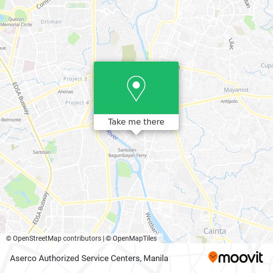 Aserco Authorized Service Centers map