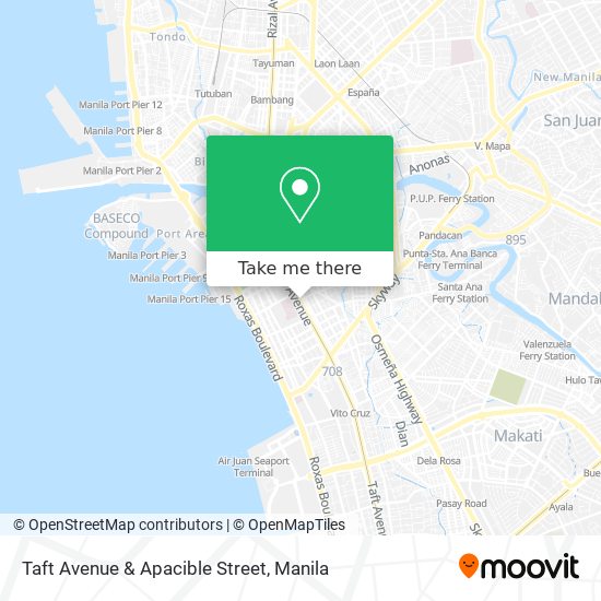 Taft Avenue & Apacible Street map