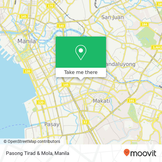 Pasong Tirad & Mola map