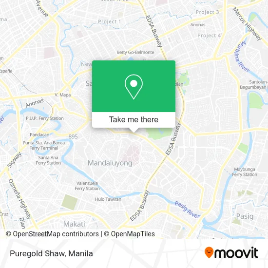 Puregold Shaw map