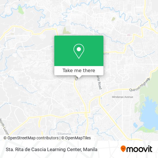 Sta. Rita de Cascia Learning Center map