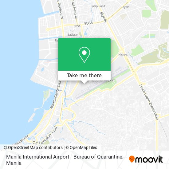 Manila International Airport - Bureau of Quarantine map