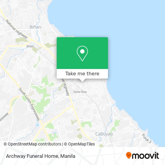Archway Funeral Home map