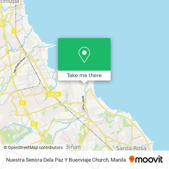 Nuestra Senora Dela Paz Y Buenviaje Church map