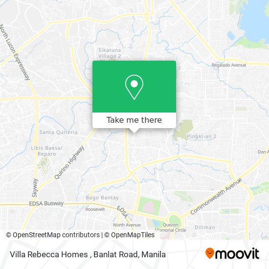 Villa Rebecca Homes , Banlat Road map