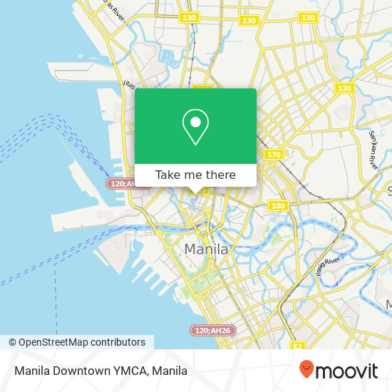 Manila Downtown YMCA map