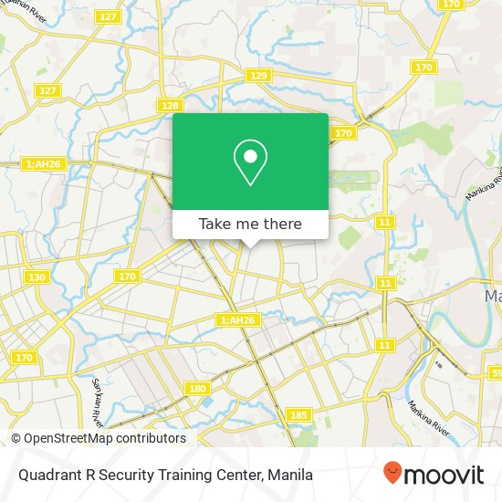 Quadrant R Security Training Center map