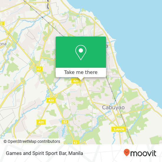 Games and Spirit Sport Bar map