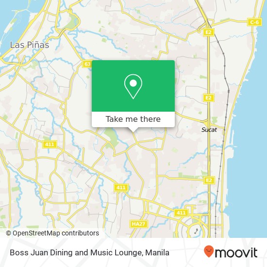 Boss Juan Dining and Music Lounge map