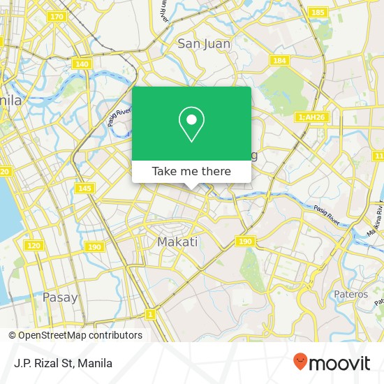 J.P. Rizal St map