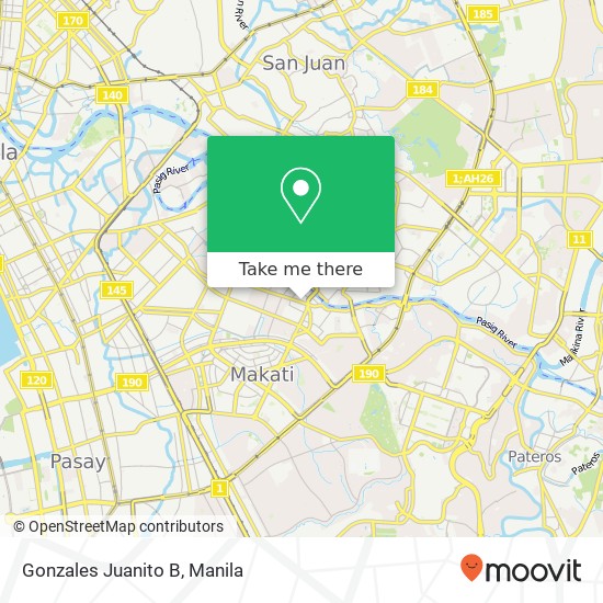 Gonzales Juanito B map