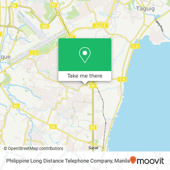 Philippine Long Distance Telephone Company map