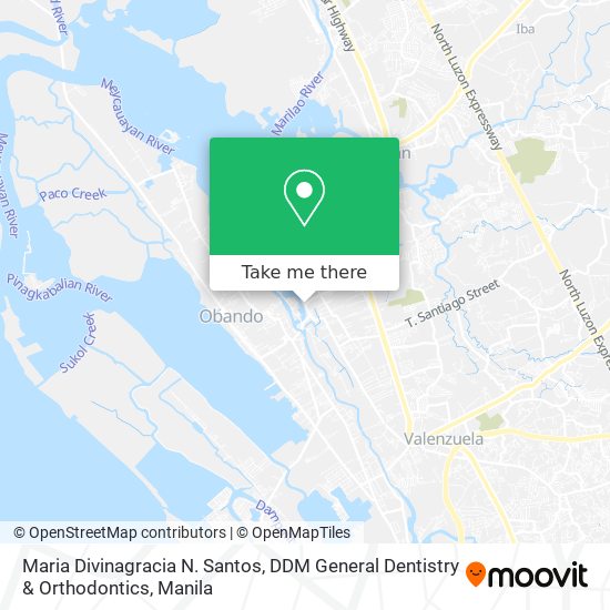 Maria Divinagracia N. Santos, DDM General Dentistry & Orthodontics map