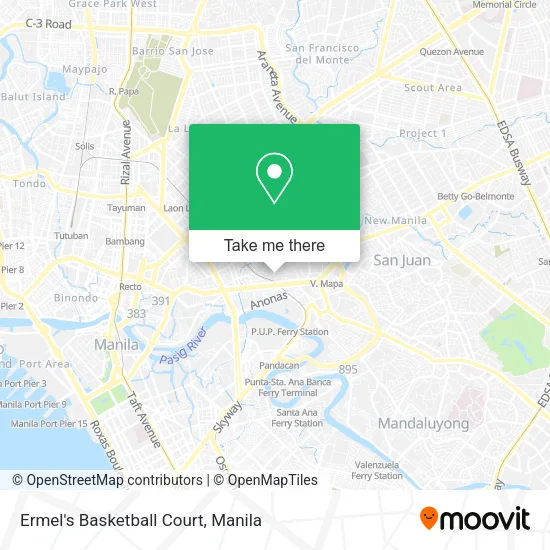 Ermel's Basketball Court map