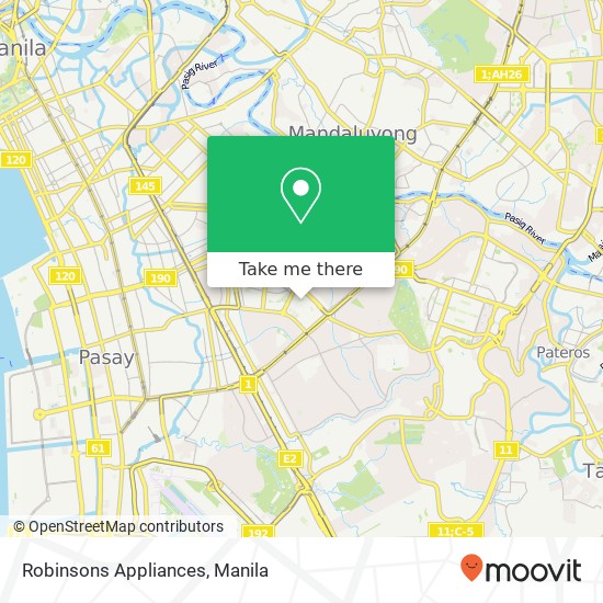 Robinsons Appliances map