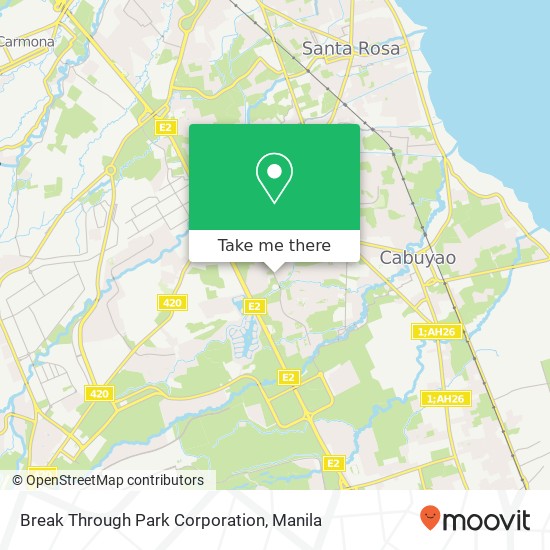 Break Through Park Corporation map
