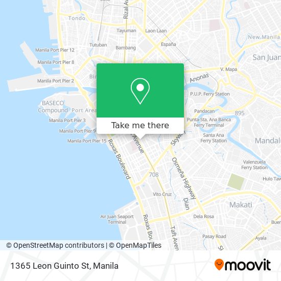 1365 Leon Guinto St map