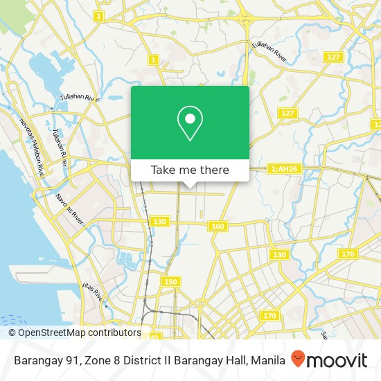 Barangay 91, Zone 8 District II Barangay Hall map