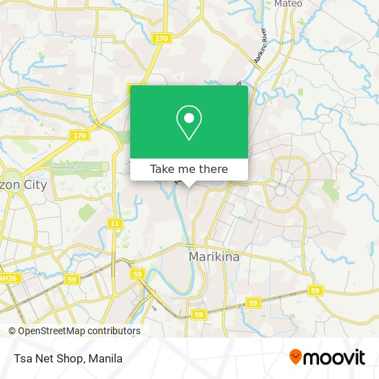 Tsa Net Shop map