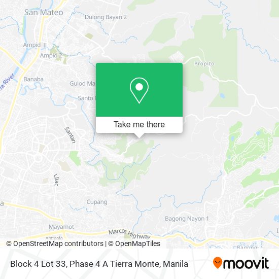 Block 4 Lot 33, Phase 4 A Tierra Monte map