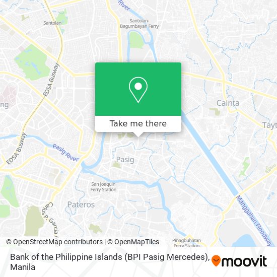 Bank of the Philippine Islands (BPI Pasig Mercedes) map