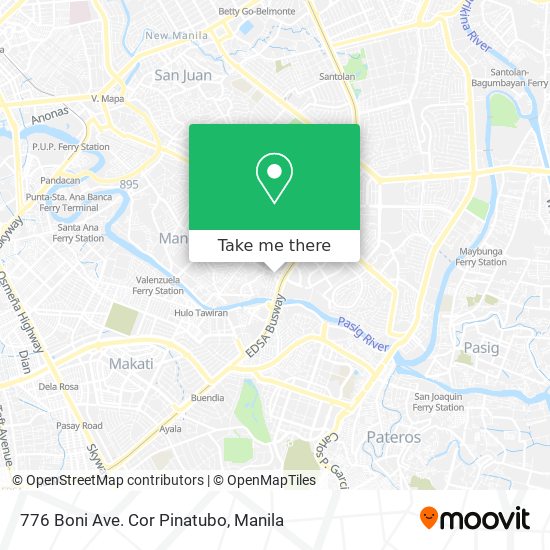 776 Boni Ave. Cor Pinatubo map