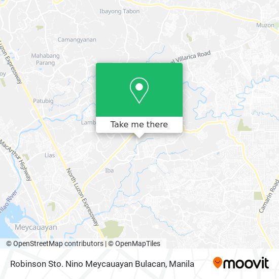 Robinson Sto. Nino Meycauayan Bulacan map