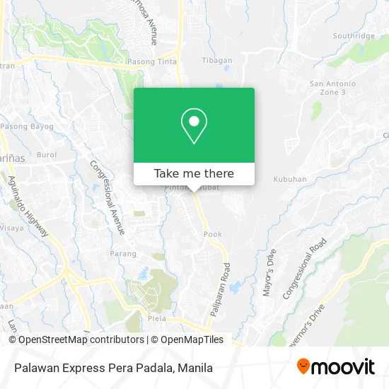 Palawan Express Pera Padala map