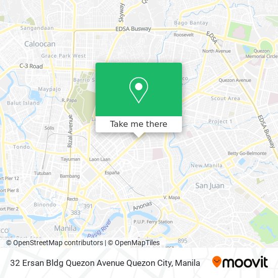 32 Ersan Bldg Quezon Avenue Quezon City map