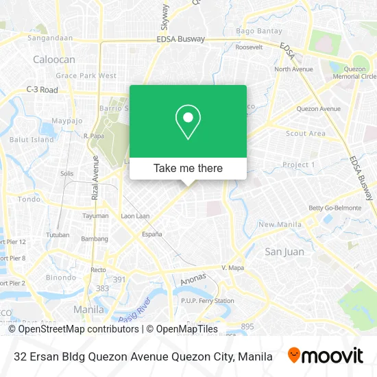 32 Ersan Bldg Quezon Avenue Quezon City map
