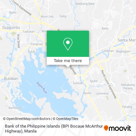 Bank of the Philippine Islands (BPI Bocaue McArthur Highway) map