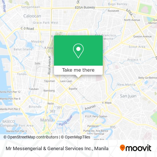 Mr Messengerial & General Services Inc. map