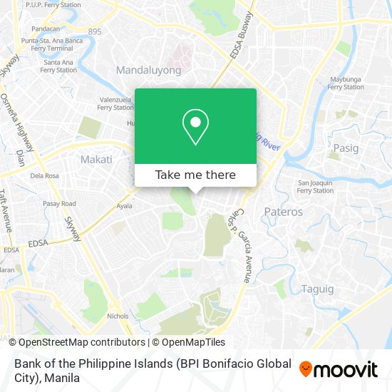 Bank of the Philippine Islands (BPI Bonifacio Global City) map