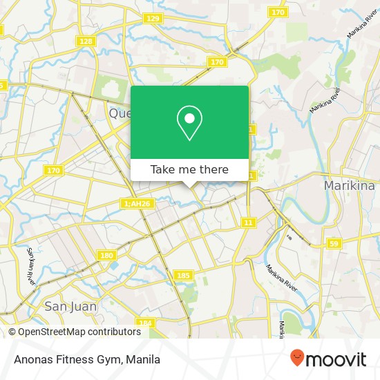 Anonas Fitness Gym map