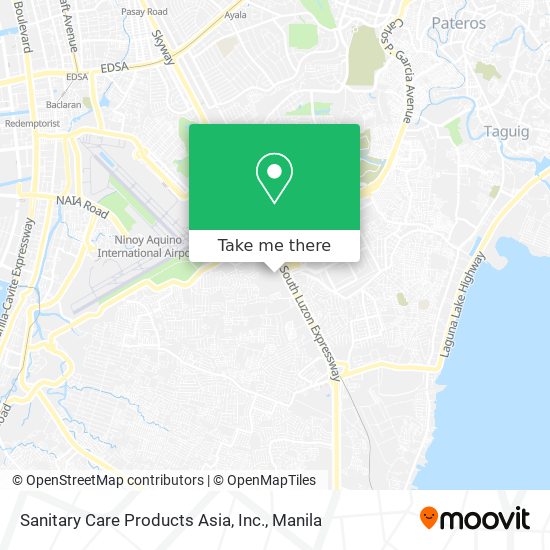 Sanitary Care Products Asia, Inc. map