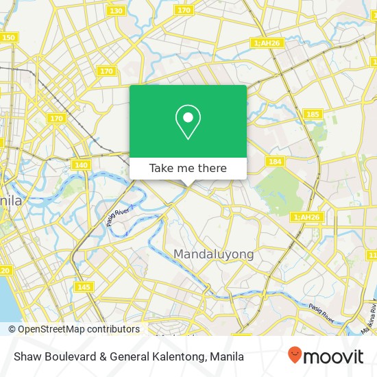 Shaw Boulevard & General Kalentong map