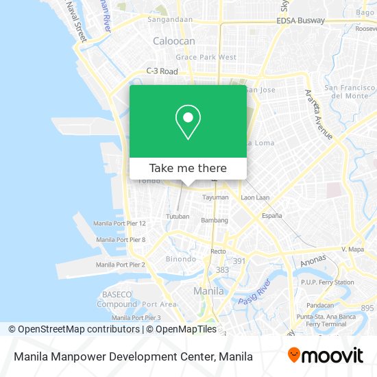 Manila Manpower Development Center map