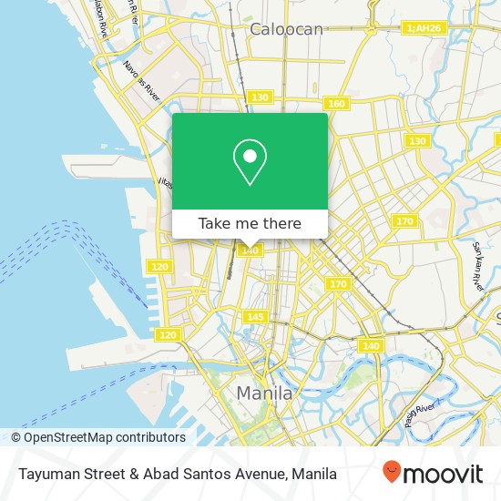 Tayuman Street & Abad Santos Avenue map