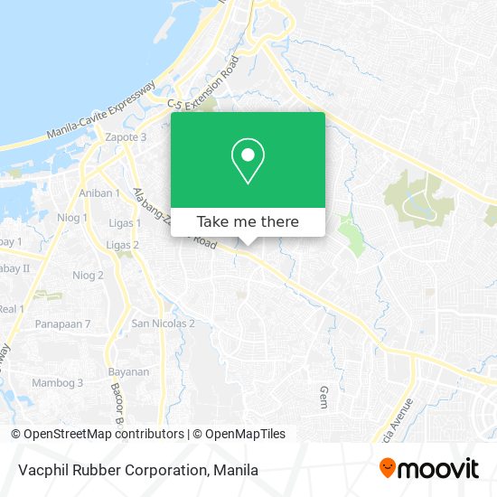 Vacphil Rubber Corporation map