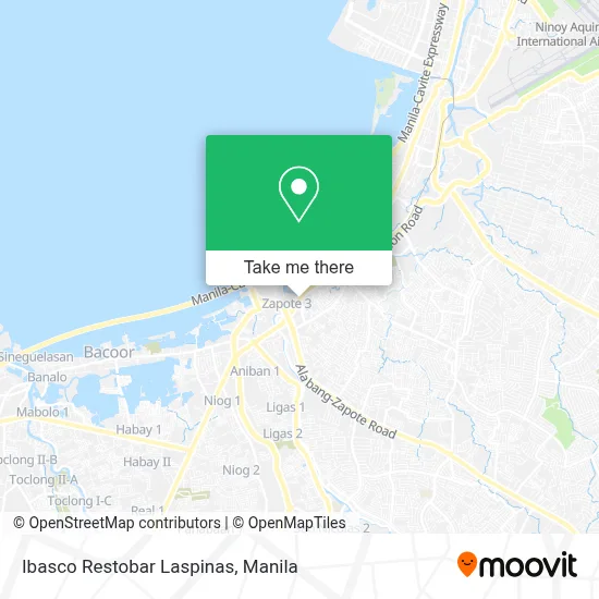 Ibasco Restobar Laspinas map