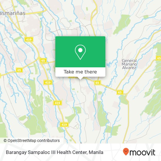 Barangay Sampaloc III Health Center map