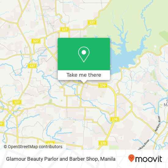 Glamour Beauty Parlor and Barber Shop map