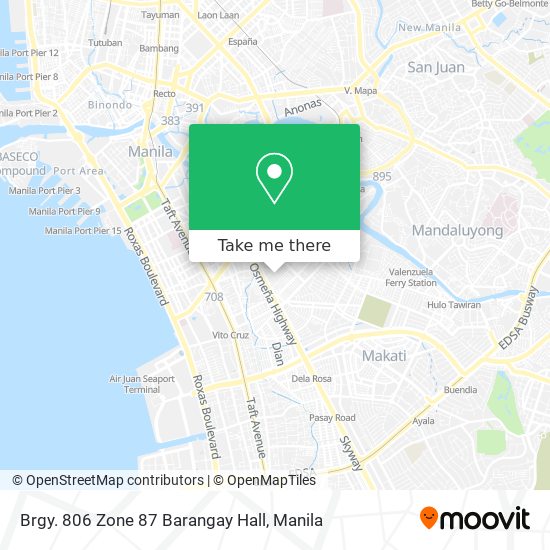Brgy. 806 Zone 87 Barangay Hall map
