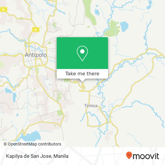 Kapilya de San Jose map